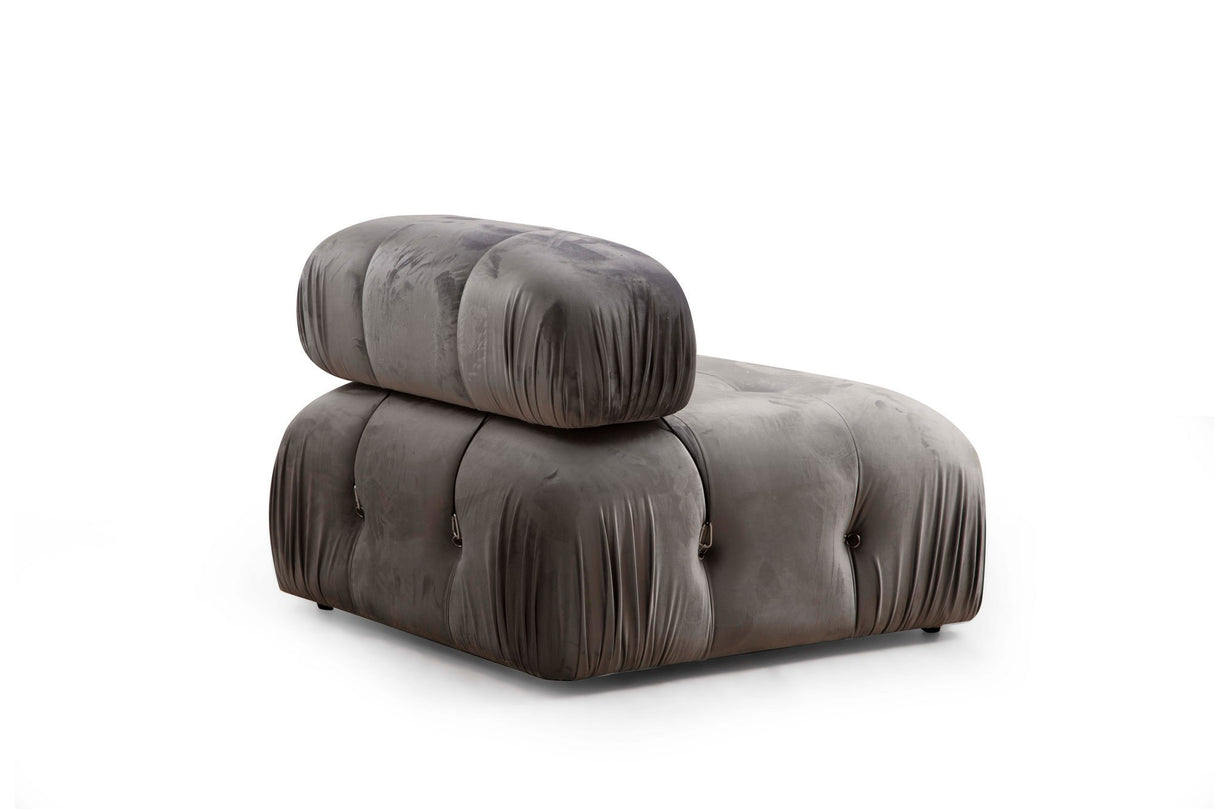 Banken - Modulaire bank 3 - zits Bubble velvet grijs - Dimehouse