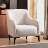 Fauteuils - Modern landelijke fauteuil beige stof Belissimo - Dimehouse