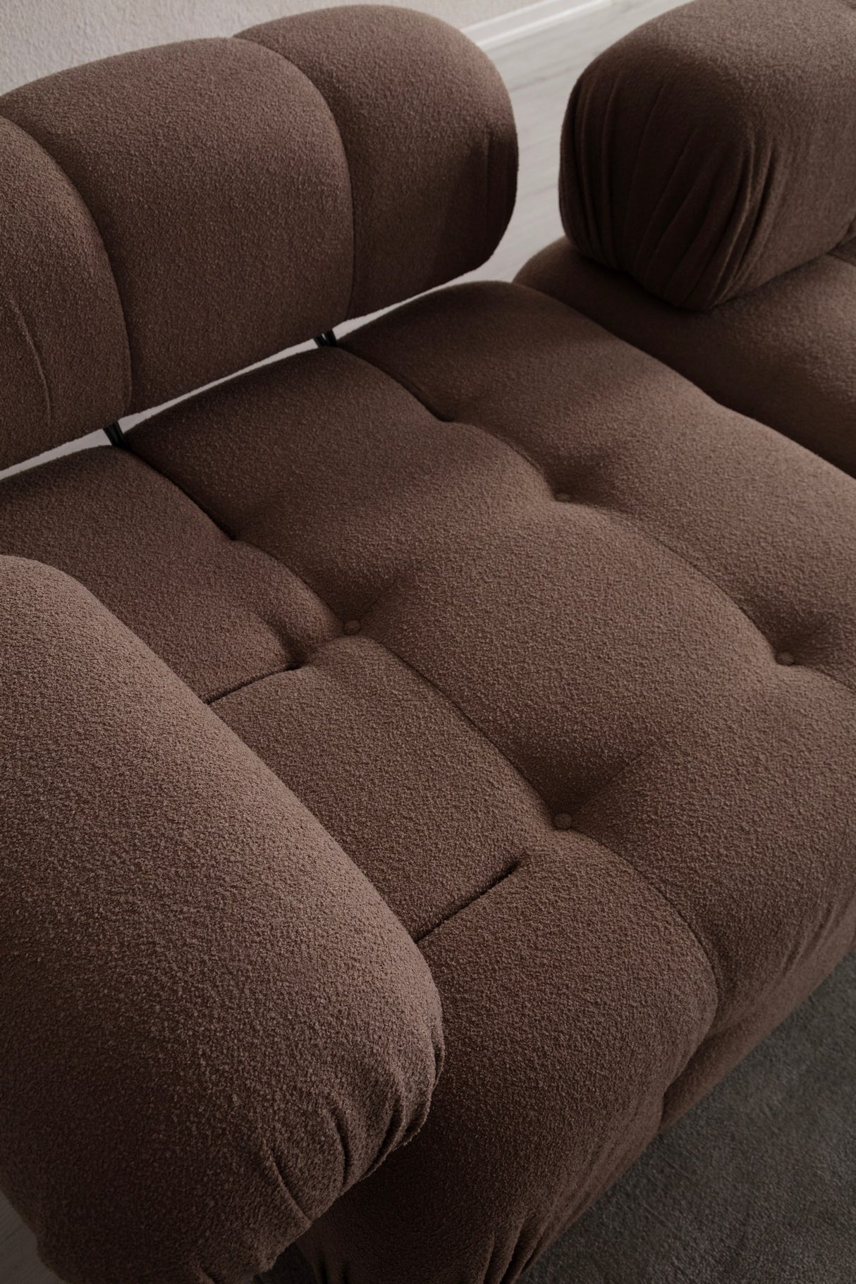 Banken - Modulaire bank 3 - zits met hocker Doblo cappuccino - Dimehouse