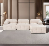 Banken - Modulaire bank 3 - zits met hocker Doblo licht beige - Dimehouse