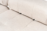 Banken - Modulaire bank 3 - zits met hocker Doblo licht beige - Dimehouse
