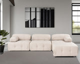 Banken - Modulaire bank 3 - zits met hocker Doblo licht beige - Dimehouse
