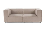 Banken - Modulaire XXL 2 - zits bank Sora 190 cm breed in Beige linnen - Dimehouse