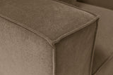 Banken - Modulaire XXL hoekbank taupe linnen 430 cm breed Sora - Dimehouse