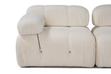 Banken - Modulaire bank 3 - zits Bubble bouclé wit - Dimehouse