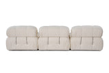 Banken - Modulaire bank 3 - zits Bubble bouclé wit - Dimehouse