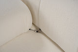 Banken - Modulaire XXL hoekbank Bubble met hocker - bouclé wit - Dimehouse