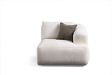 Sofia 3-Sitzer-Sofa weiß 290 cm 100 % Polyester