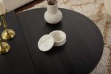 Salontafels - Ronde Salontafel Zwart Getrapt Melamine 85 cm Orin - Dimehouse