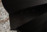 Salontafels - Ronde Salontafel Zwart Getrapt Melamine 85 cm Orin - Dimehouse