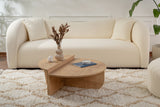 Salontafels - Ronde Salontafel Naturel 85 cm Melamine Orin - Dimehouse