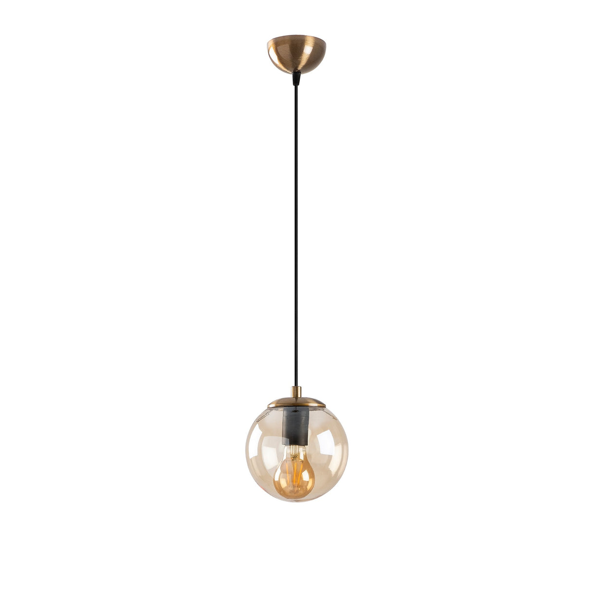 Hanglampen - Hanglamp Geel Glas Comet - Dimehouse