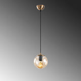 Hanglampen - Hanglamp Geel Glas Comet - Dimehouse