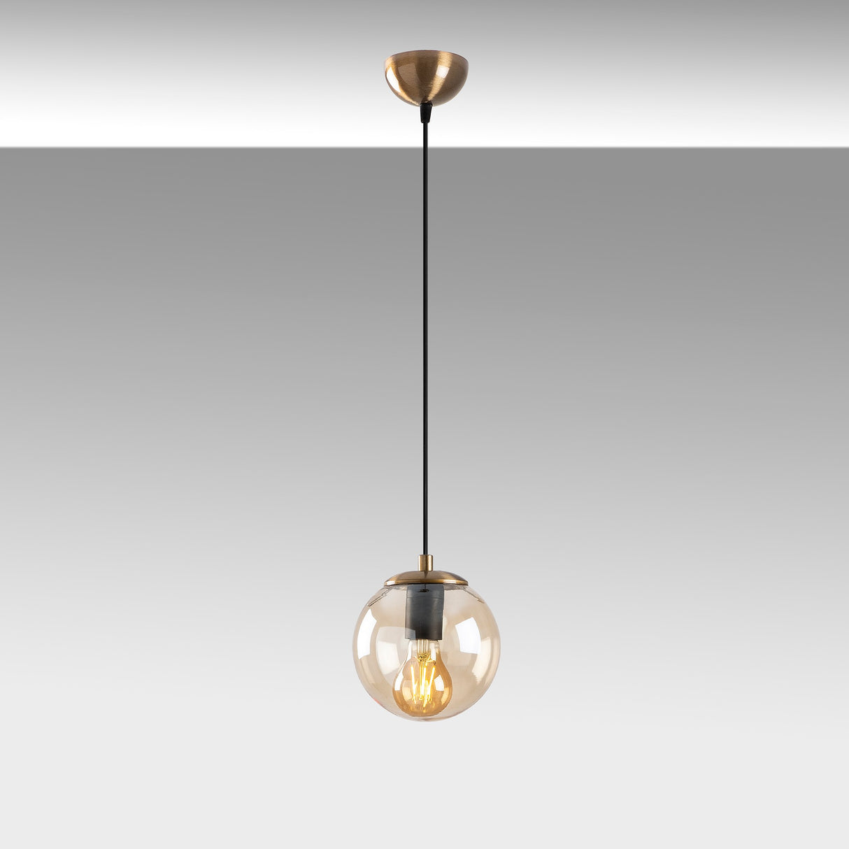 Hanglampen - Hanglamp Geel Glas Comet - Dimehouse
