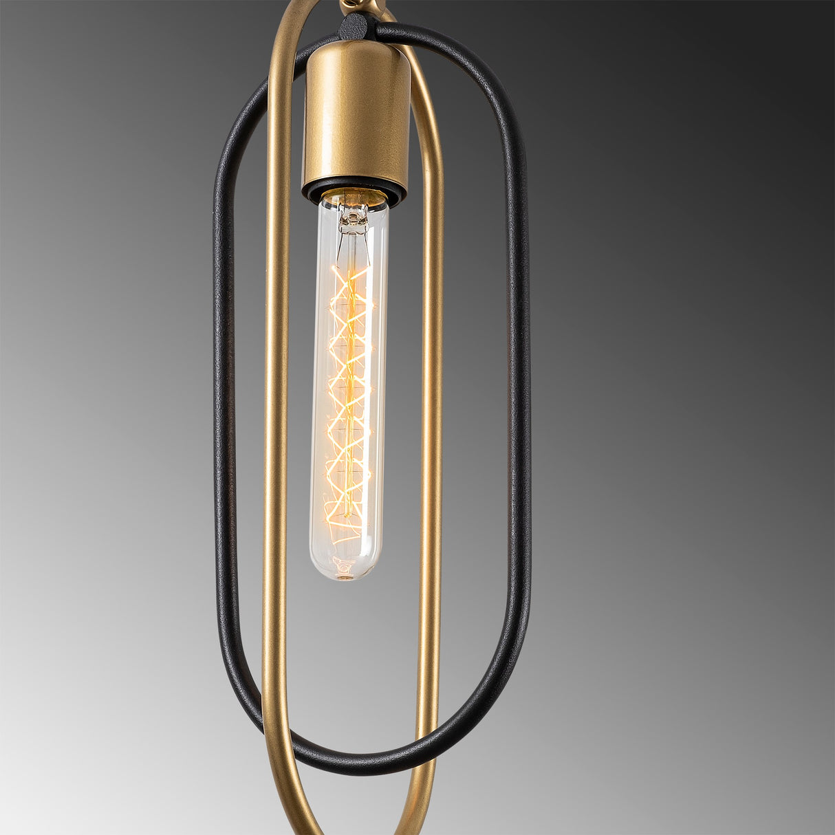 Hanglampen - Hanglamp 5 - lichts Zwart Goud Metaal Dune - Dimehouse