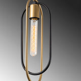 Hanglampen - Hanglamp 5 - lichts Zwart Goud Metaal Dune - Dimehouse