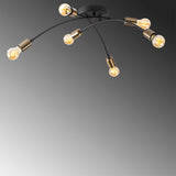 Plafondlampen - Plafondlamp Zwart Metaal Zest - Dimehouse