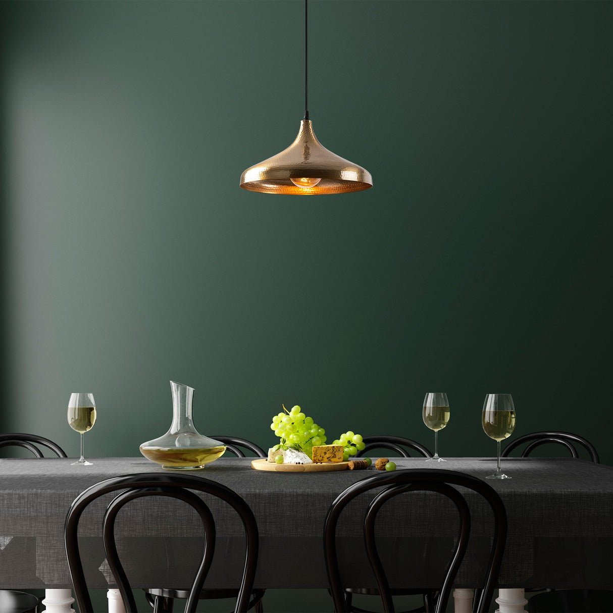 Hanglampen - Hanglamp Bronskleurig Metaal Eclipse - Dimehouse