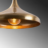 Hanglampen - Hanglamp Bronskleurig Metaal Eclipse - Dimehouse