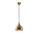 Hanglampen - Hanglamp Rond Bronskleurig Metaal Eclipse - Dimehouse