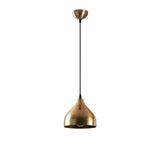 Hanglampen - Hanglamp Rond Bronskleurig Metaal Eclipse - Dimehouse