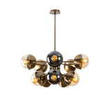 Hanglampen - Hanglamp Bronskleurig Glas Carina - Dimehouse