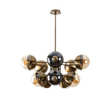Hanglampen - Hanglamp Bronskleurig Glas Carina - Dimehouse