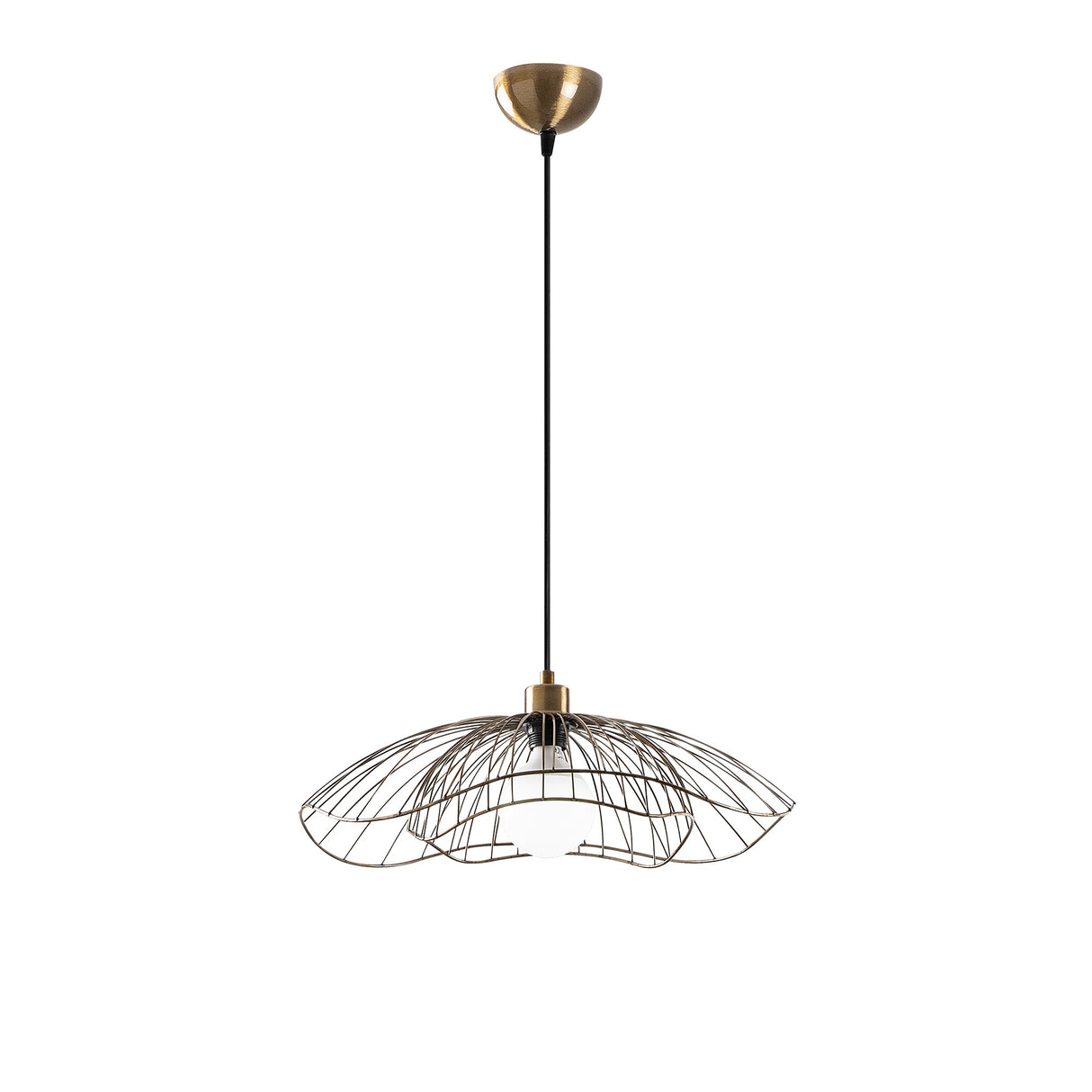 Hanglampen - Hanglamp Bronskleurig Metaal Twilight - Dimehouse