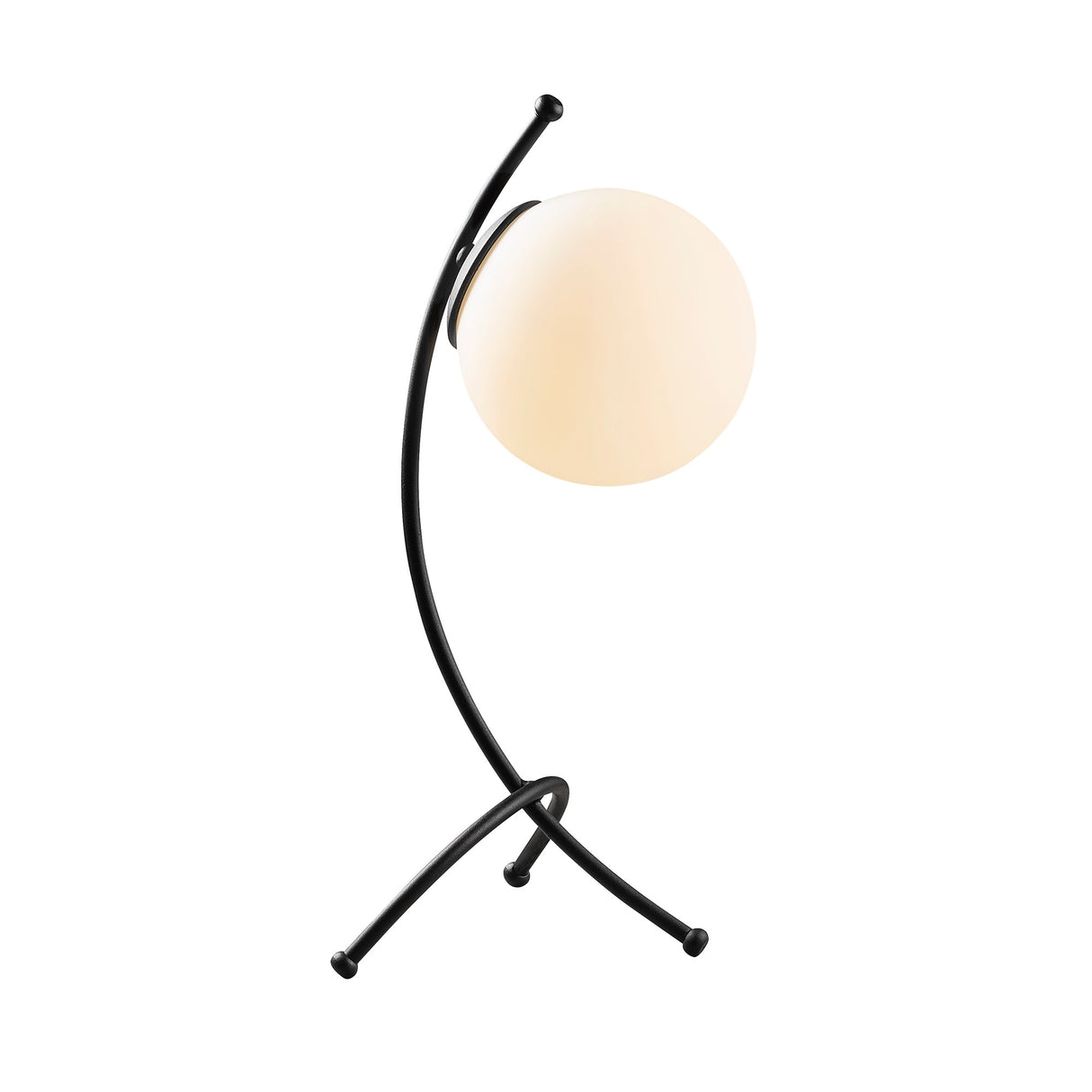 Tafellampen - Tafellamp Zwart Wit Glas Nightstrike - Dimehouse