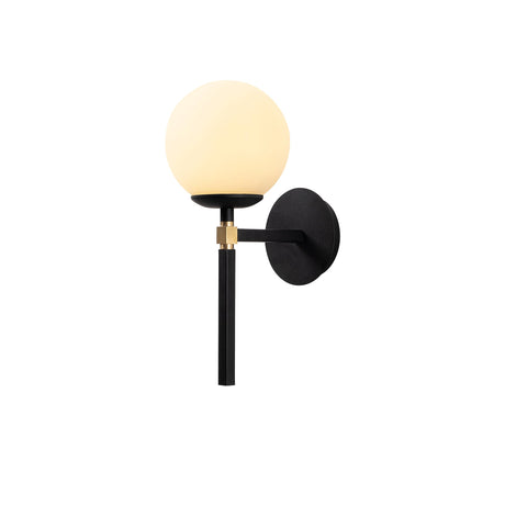 Wandlampen - Wandlamp Zwart Glas Sereno - Dimehouse