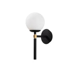 Wandlampen - Wandlamp Zwart Glas Sereno - Dimehouse