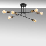 Plafondlampen - Plafondlamp Zwart Metaal Jade - Dimehouse