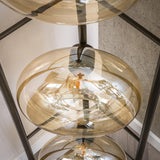 Vloerlampen - Vloerlamp Sola 4 - lichts Amber Glas 168 cm - Dimehouse