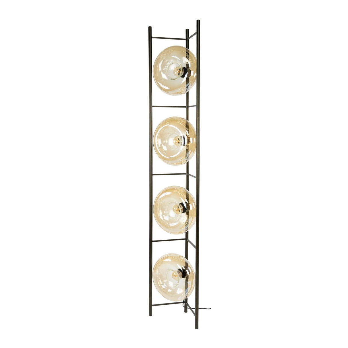 Vloerlampen - Vloerlamp Sola 4 - lichts Amber Glas 168 cm - Dimehouse