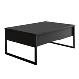 Salontafels - Rechthoekige Salontafel Antraciet Luxe 90x60 - Zwart Frame - Dimehouse