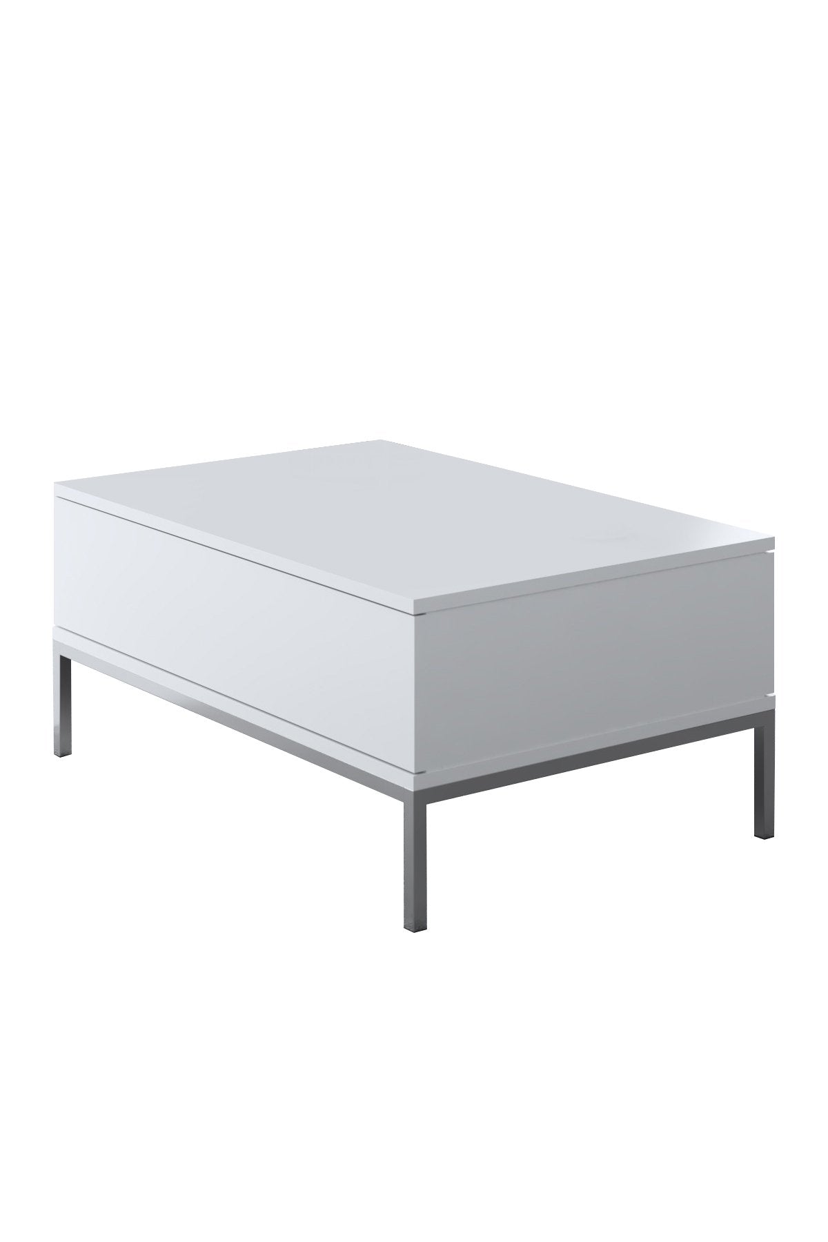 Meubelsets - Meubelset Wit Lord - Salontafel + TV Meubel + Dressoir - Zilver Frame - Dimehouse