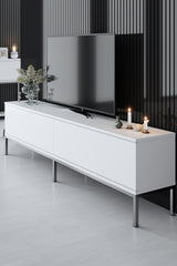 Meubelsets - Meubelset Wit Lord - Salontafel + TV Meubel + Dressoir - Zilver Frame - Dimehouse