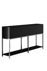 Meubelsets - Meubelset Zwart Lord - Salontafel + TV Meubel + Dressoir - Zilver Frame - Dimehouse