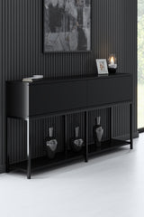 Meubelsets - Meubelset Zwart Lord - Salontafel + TV Meubel + Dressoir - Zwart Frame - Dimehouse