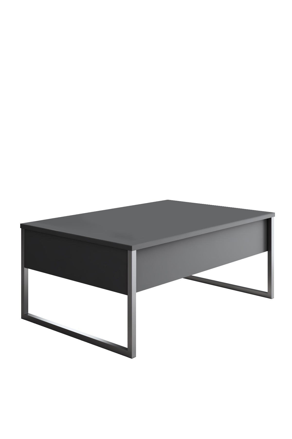 Meubelsets - Meubelset Antraciet Luxe - Salontafel + TV Meubel + Dressoir - Zilver Frame - Dimehouse