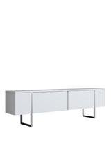 Meubelsets - Meubelset Wit Luxe - Salontafel + TV Meubel + Dressoir Luxe - Zilver Frame - Dimehouse