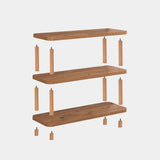 Wandkasten - Wandkast Step Atlantisch Dennenhout Melamine 80x75x28 cm - Dimehouse