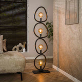 Vloerlampen - Vloerlamp Orion 4 - lichts Zwart Metaal 165 cm - Dimehouse