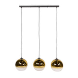 Hanglamp - Glazen hanglamp Juliette 3 - lichts goud glas - Dimehouse