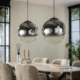 Hanglampen - Moderne Hanglamp Bol Rond Juliette 2 - lichts rookglas - Dimehouse