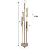 Vloerlamp - Vloerlamp Judy 5 - lichts getrapt beige - Dimehouse