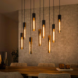 Hanglampen - Hanglamp Judy 9 - lichts zwart - Dimehouse