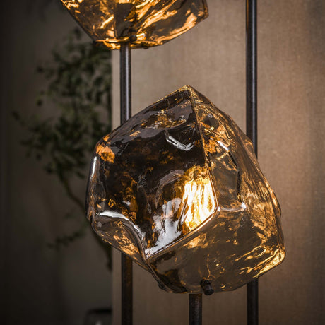 Vloerlamp - Vloerlamp 3 - lichts getrapt chroom glas Rocks - Dimehouse