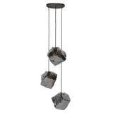 Hängelampe Rocks DH Innenraum verchromt LxBxH 91x41x37 Glas Weiß Foto Vorderansicht