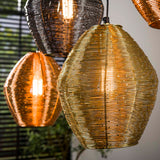 Hanglampen - Hanglamp Wez 5 - lichts gekleurd nikkel - Dimehouse